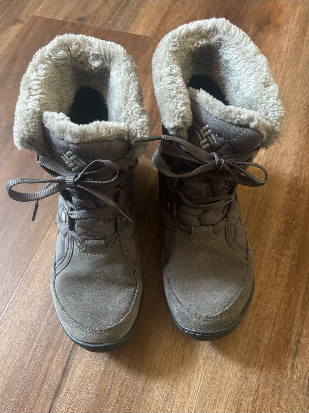 Columbia Omni-Tech Lace-Up Faux-Fur Winter Boots